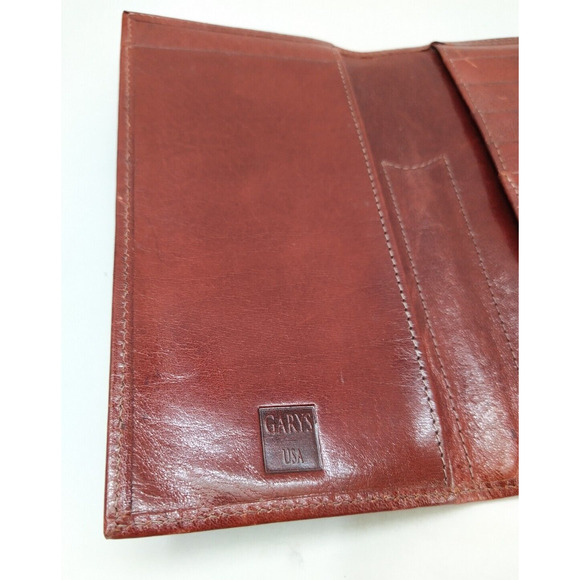 Gary's Leather Credit Card ID Window Bifold Wallet - Made in USA - Vintage - Picture 13 of 14